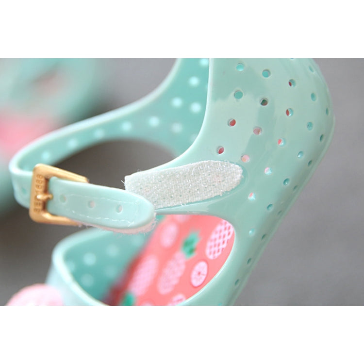 Mini Pineapple Fruit Hole Summer Jelly Children Shoes Plain Rain Boot, Shoe Size:28