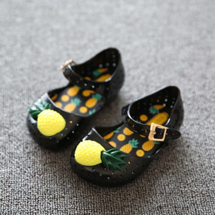 Mini Pineapple Fruit Hole Summer Jelly Children Shoes Plain Rain Boot, Shoe Size:28