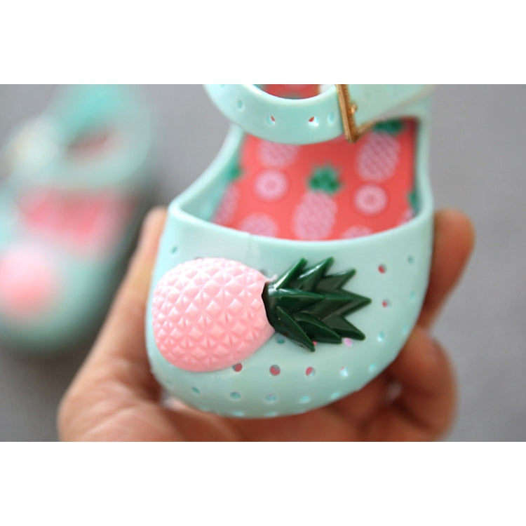 Mini Pineapple Fruit Hole Summer Jelly Children Shoes Plain Rain Boot, Shoe Size:28