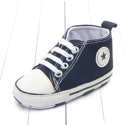 3 Pairs Canvas Classic Sports Sneakers Newborn Baby Boys Girls