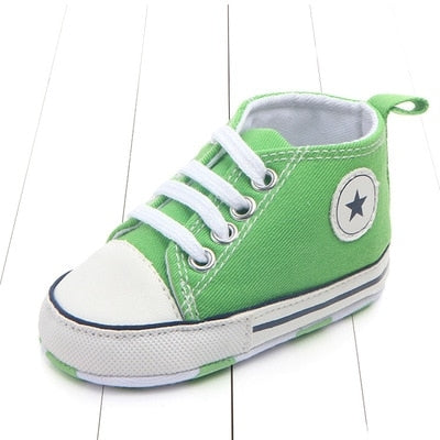 3 Pairs Canvas Classic Sports Sneakers Newborn Baby Boys Girls