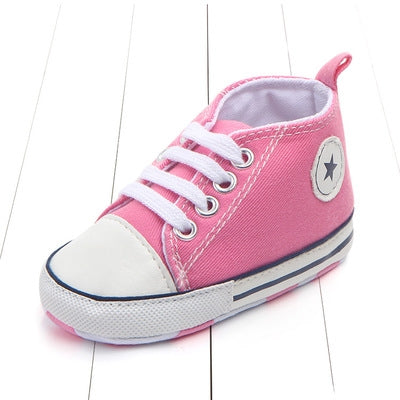 3 Pairs Canvas Classic Sports Sneakers Newborn Baby Boys Girls