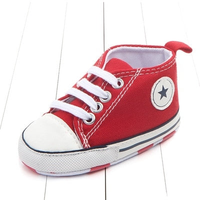 3 Pairs Canvas Classic Sports Sneakers Newborn Baby Boys Girls