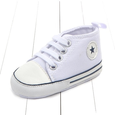 3 Pairs Canvas Classic Sports Sneakers Newborn Baby Boys Girls