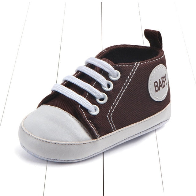 3 Pairs Canvas Classic Sports Sneakers Newborn Baby Boys Girls
