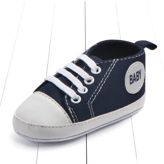 3 Pairs Canvas Classic Sports Sneakers Newborn Baby Boys Girls