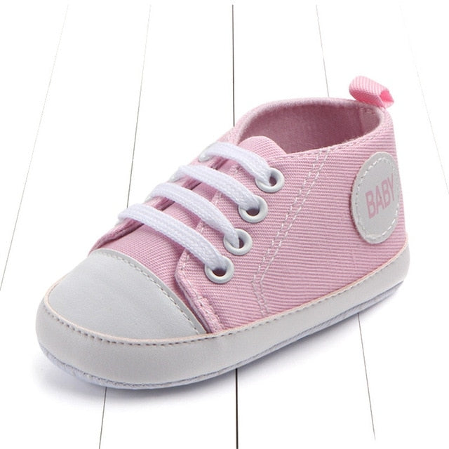 3 Pairs Canvas Classic Sports Sneakers Newborn Baby Boys Girls