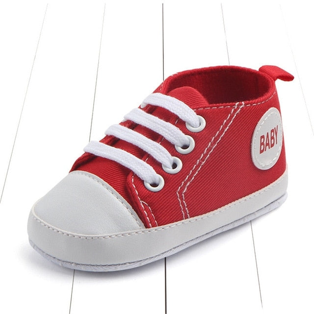 3 Pairs Canvas Classic Sports Sneakers Newborn Baby Boys Girls