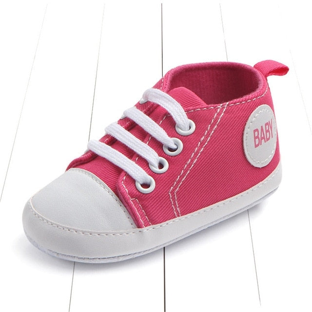 3 Pairs Canvas Classic Sports Sneakers Newborn Baby Boys Girls