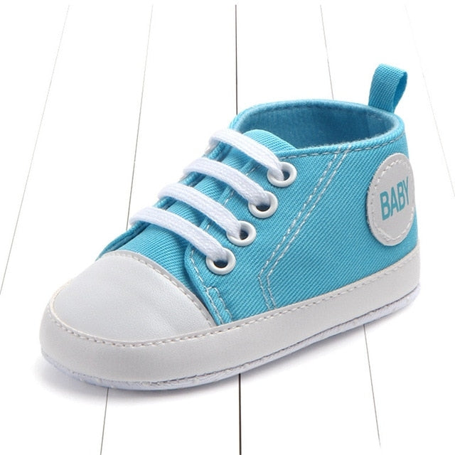3 Pairs Canvas Classic Sports Sneakers Newborn Baby Boys Girls