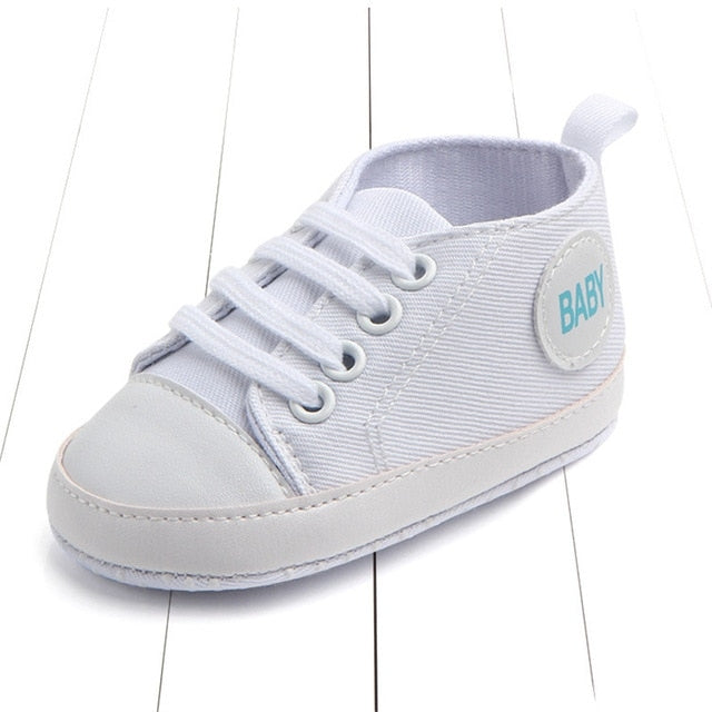 3 Pairs Canvas Classic Sports Sneakers Newborn Baby Boys Girls