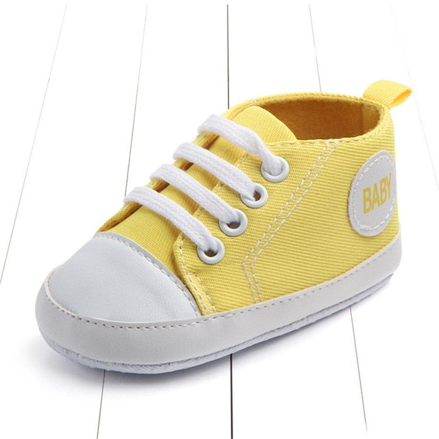3 Pairs Canvas Classic Sports Sneakers Newborn Baby Boys Girls