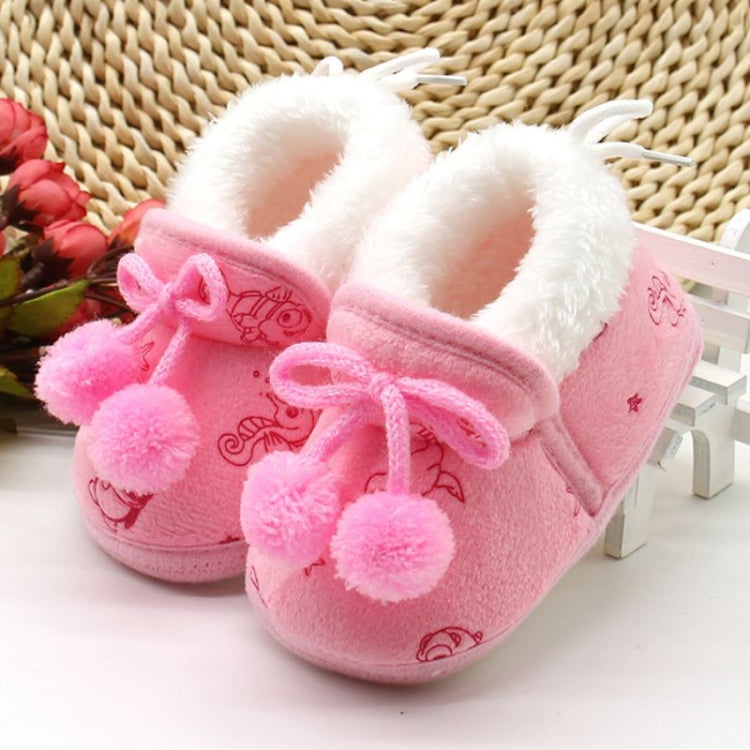Winter Sweet Newborn Baby Girls Princess Winter Boots First Walkers Soft Soled Infant Toddler Girl Footwear,