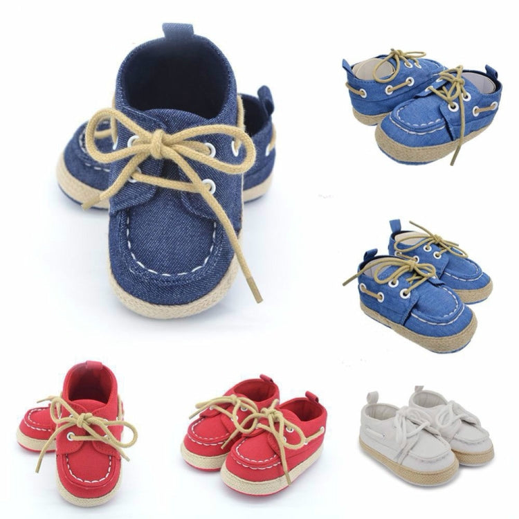 Baby Boy Girl Sneakers Soft Bottom Crib Shoes 0-18 Months(Dark Blule)