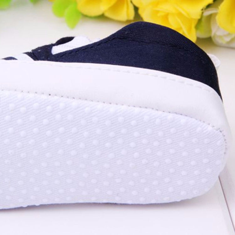Slip-On First Walkers Toddler Striped Canvas Sneaker Baby Boys Shoes Infant(Navy)