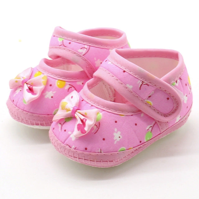 3 Pairs Baby Infant Shoes Girls Dot Lace Soft Sole Prewalker Warm Casual Flats Shoes