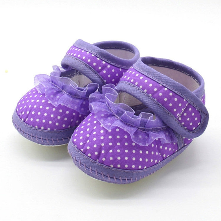 3 Pairs Baby Infant Shoes Girls Dot Lace Soft Sole Prewalker Warm Casual Flats Shoes