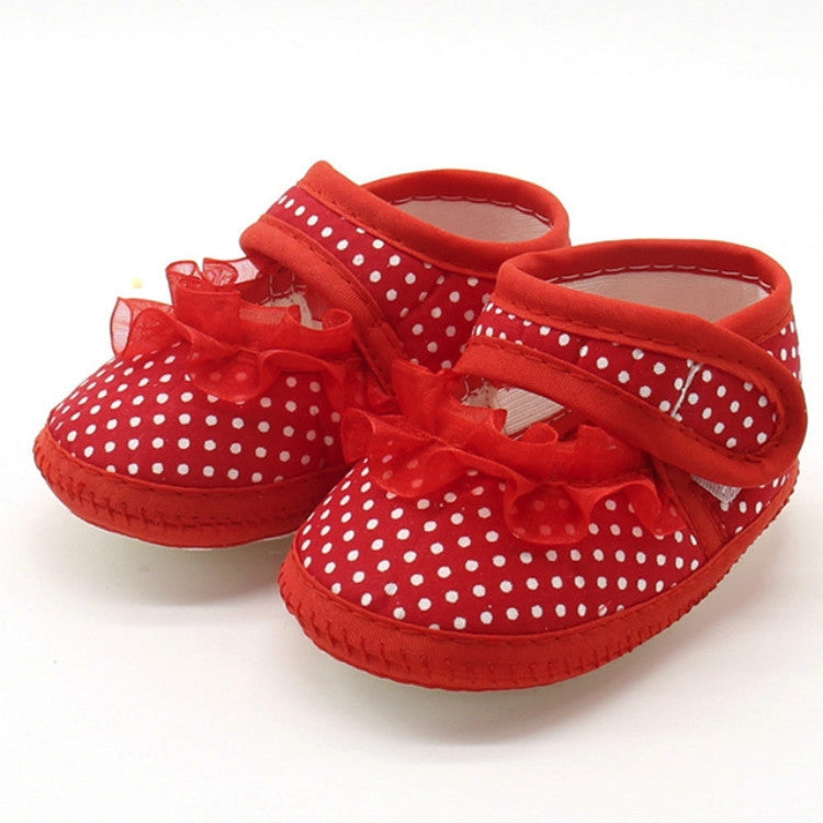 3 Pairs Baby Infant Shoes Girls Dot Lace Soft Sole Prewalker Warm Casual Flats Shoes