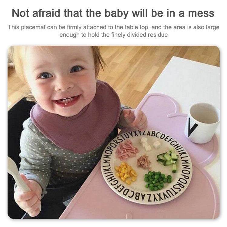 Children Cloud Silicone Placemat Waterproof Environmental Protection Student Table Mat, Color:Green