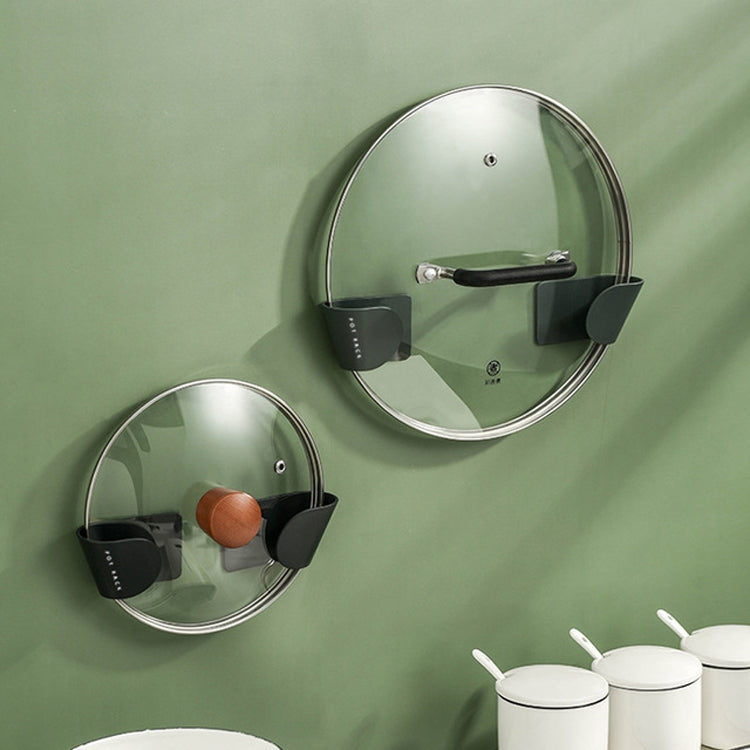 5 PCS Simple Household Punch-free Multifunctional Wall-mounted Pot Cover Rack Storage Shelf(Blue)