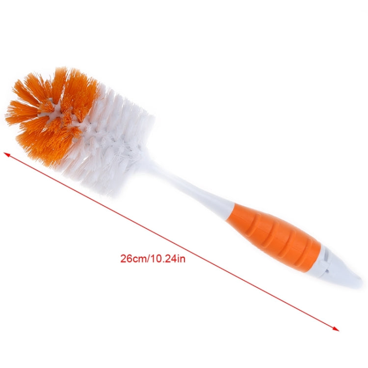 2 in 1 Bottle Brush + Pacifier Brush Cleaning Brush Baby or Children Bottle Nipple Tube, Random Color Delivery