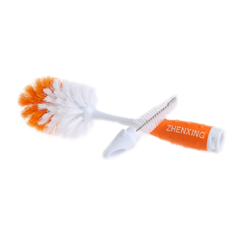 2 in 1 Bottle Brush + Pacifier Brush Cleaning Brush Baby or Children Bottle Nipple Tube, Random Color Delivery