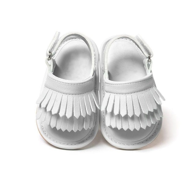 Casual Fashion PU Fringed Baby Sandals, Size:11cm/76g