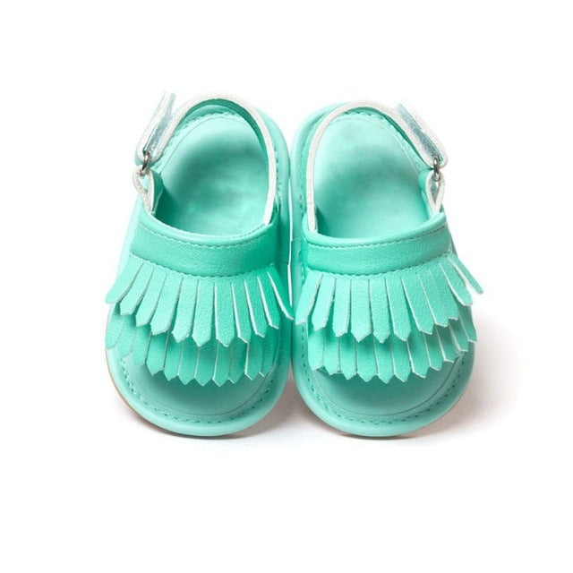 Casual Fashion PU Fringed Baby Sandals, Size:12cm/83g