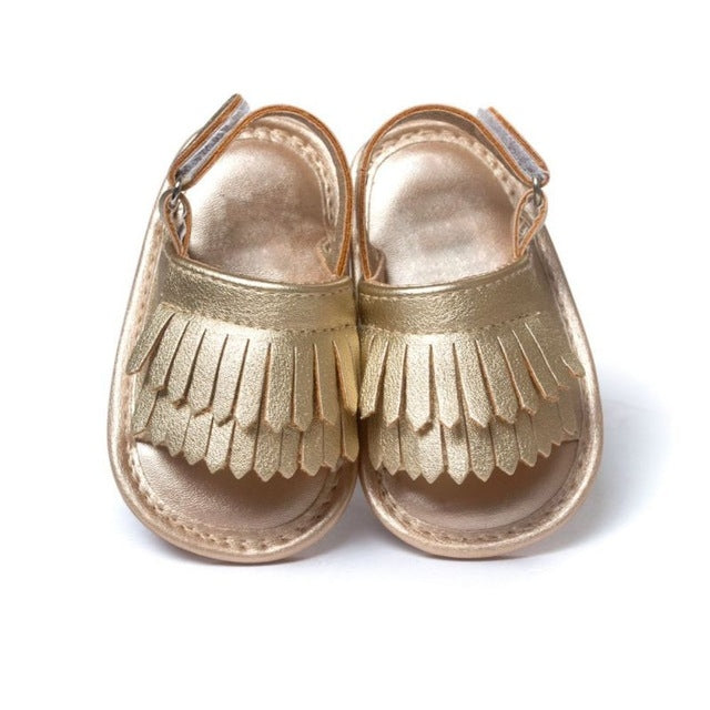 Casual Fashion PU Fringed Baby Sandals, Size:12cm/83g