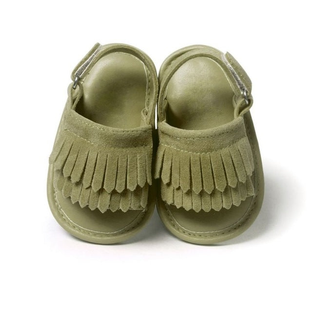 Casual Fashion PU Fringed Baby Sandals, Size:12cm/83g