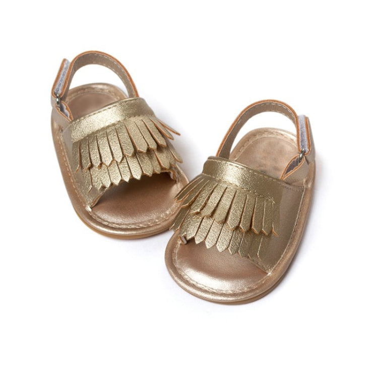 Casual Fashion PU Fringed Baby Sandals, Size:12cm/83g