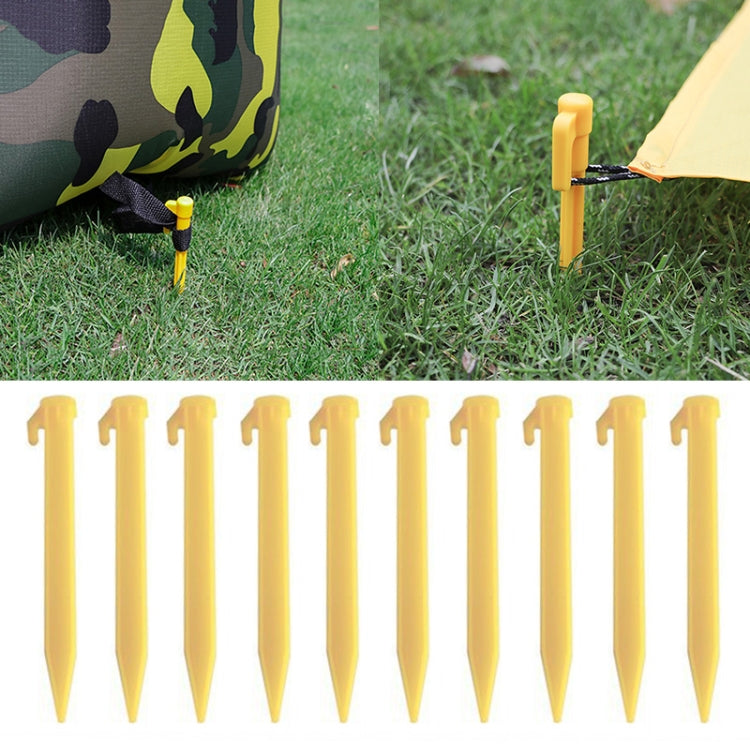 Outdoor Travel Camping Tents Stakes PegsTrip Plastic Heavy Duty Tent Nails Fixing Tent Mat Stake 1 Setï¼ˆ4PCSï¼‰