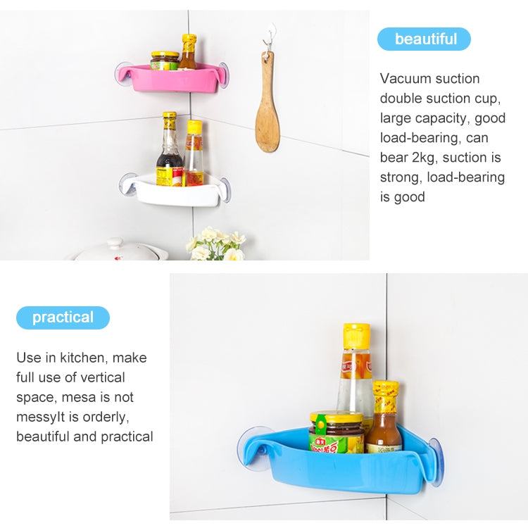 Corner Storage Rack Organizer Shower Wall Shelf With Suction Cup Home Bathroom Shelves