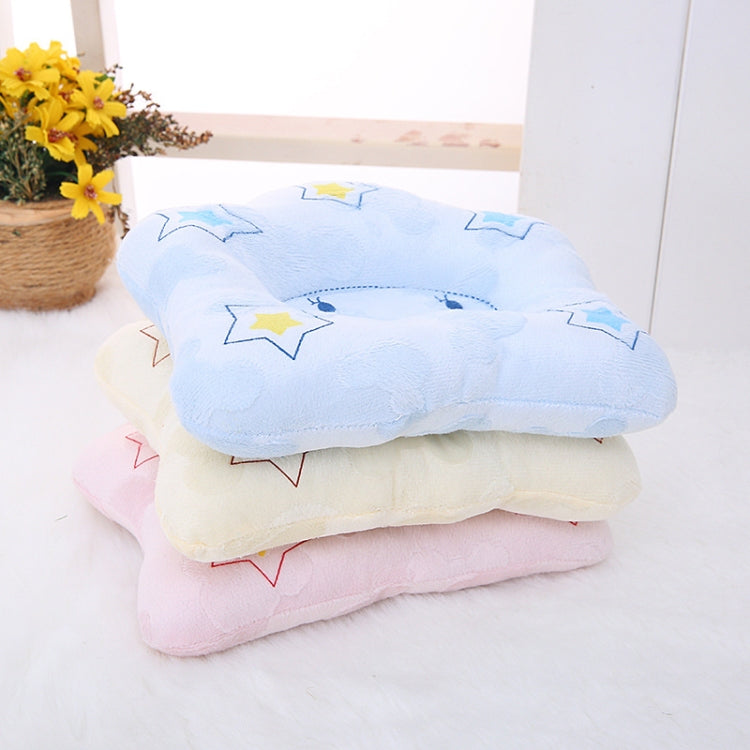 Newborn Baby Pillow Flat Head Sleeping Positioner Support Cushion Pillows(Yellow)