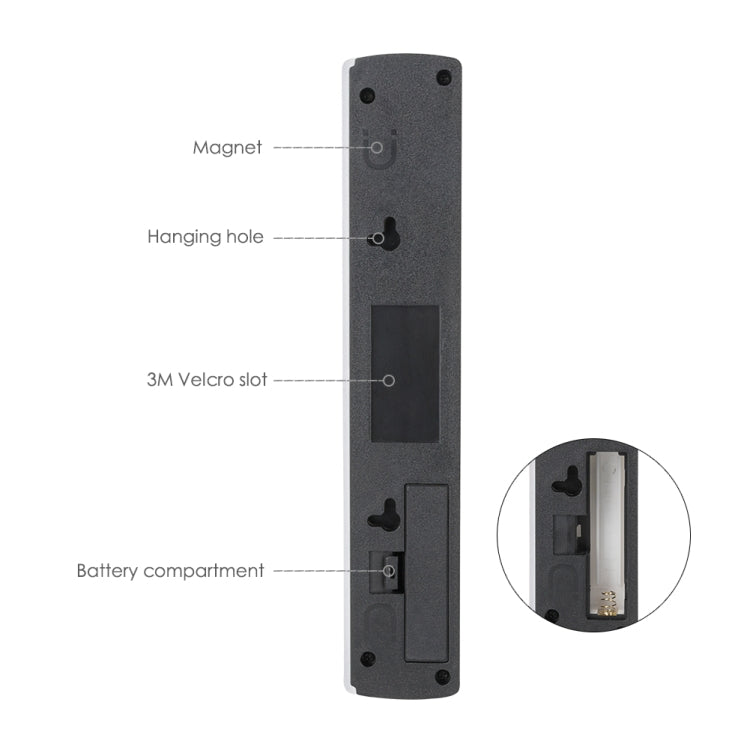 2 PCS COB LED Switch Energy Saving Night Light Porch Wall Lamp with Magnetic Strip