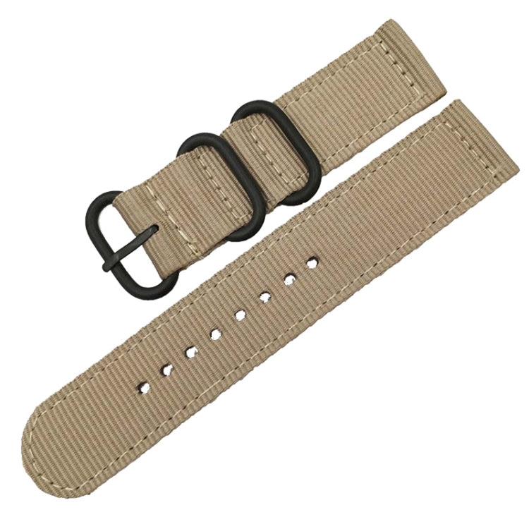 Washable Nylon Canvas Watchband, Band Width:20mm