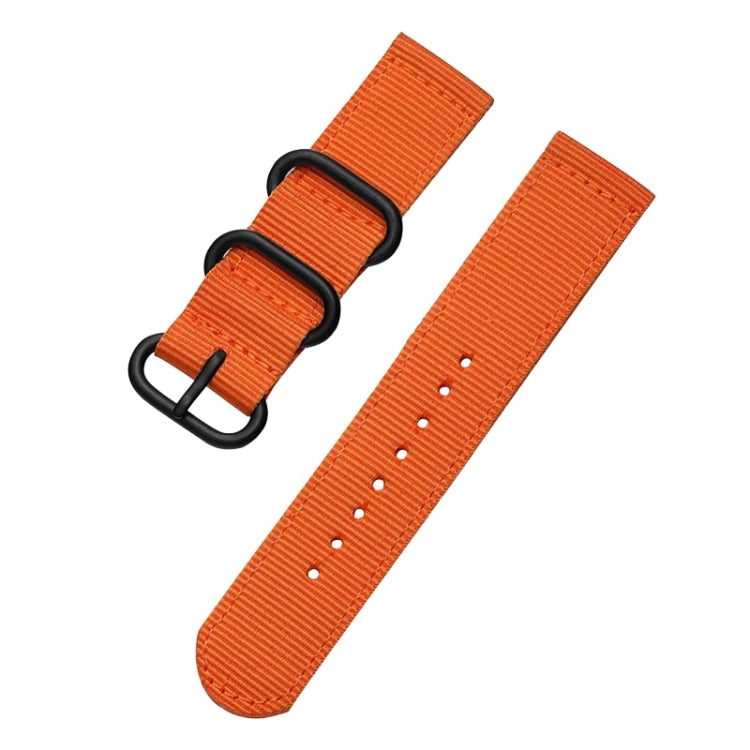Washable Nylon Canvas Watchband, Band Width:20mm