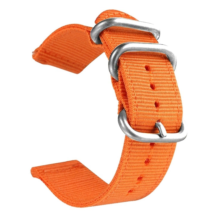 Washable Nylon Canvas Watchband, Band Width:20mm