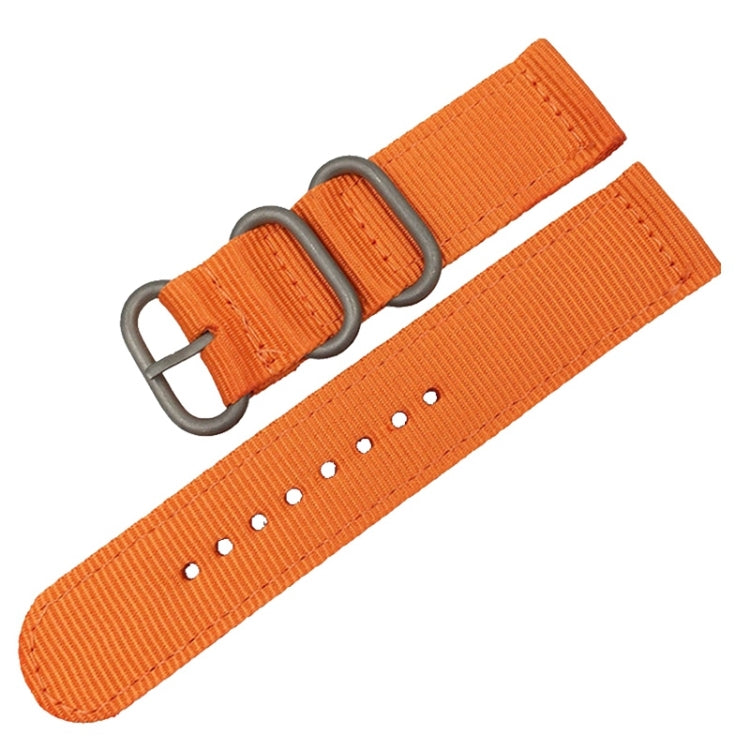 Washable Nylon Canvas Watchband, Band Width:20mm