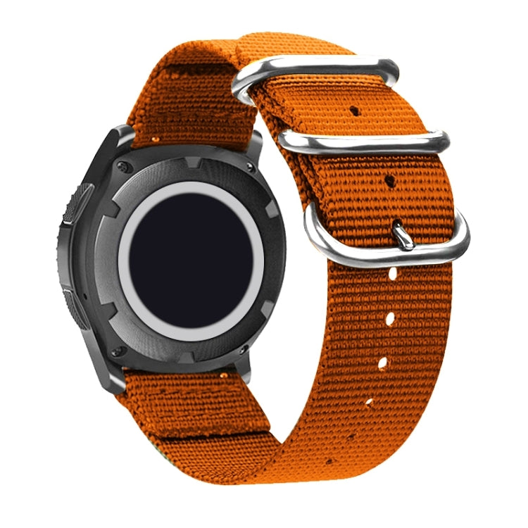 Washable Nylon Canvas Watchband, Band Width:20mm