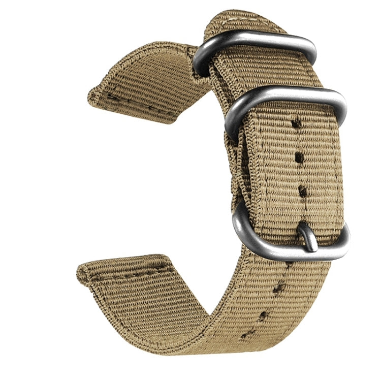 Washable Nylon Canvas Watchband, Band Width:20mm