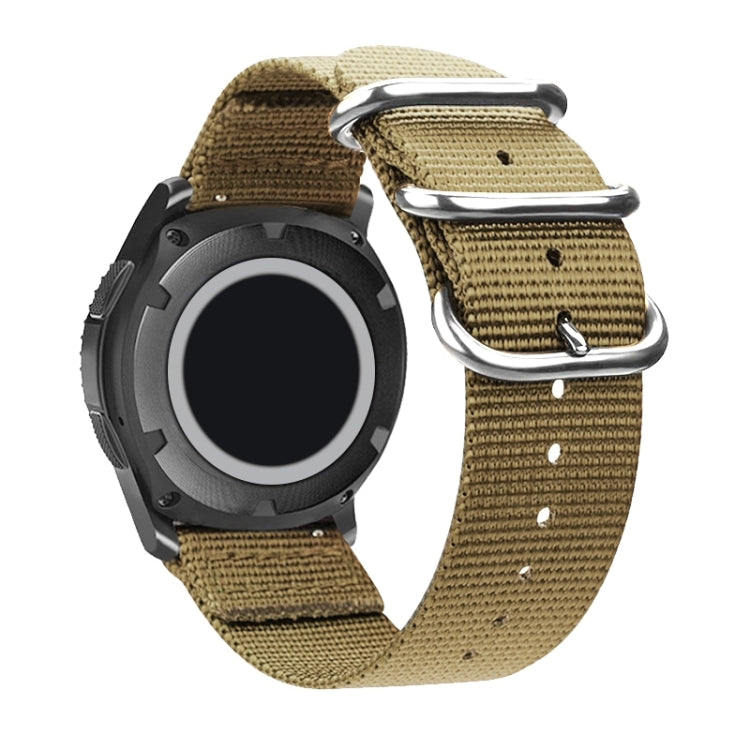 Washable Nylon Canvas Watchband, Band Width:20mm