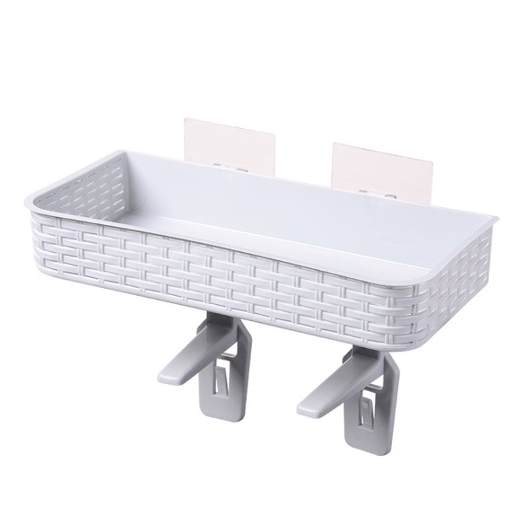 Shelf Bathroom Storage Toilet Multi-purpose Bathroom Basket Nail-free Paste Strong Kitchen Plastic Storage Box