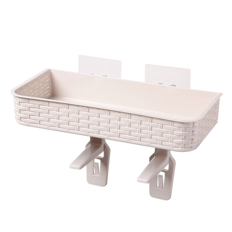 Shelf Bathroom Storage Toilet Multi-purpose Bathroom Basket Nail-free Paste Strong Kitchen Plastic Storage Box