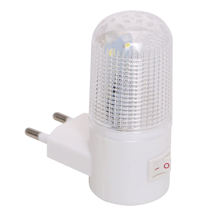 10 PCS 3W 4 LEDs Wall Mounted Home Lighting Emergency Light LED Night Light Energy-efficient Bedside Lamp, EU Plug(White Light)