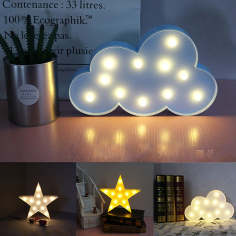 Switch Style Cloud Shape LED Night Warm Bedside Lamp Table Light Bedroom Study Room Night Light