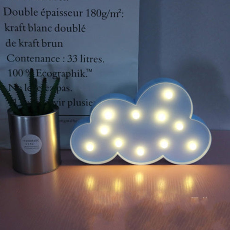 Switch Style Cloud Shape LED Night Warm Bedside Lamp Table Light Bedroom Study Room Night Light