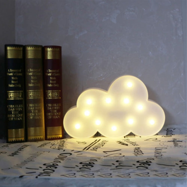 Switch Style Cloud Shape LED Night Warm Bedside Lamp Table Light Bedroom Study Room Night Light