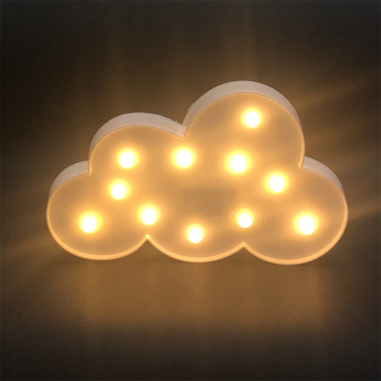 Switch Style Cloud Shape LED Night Warm Bedside Lamp Table Light Bedroom Study Room Night Light