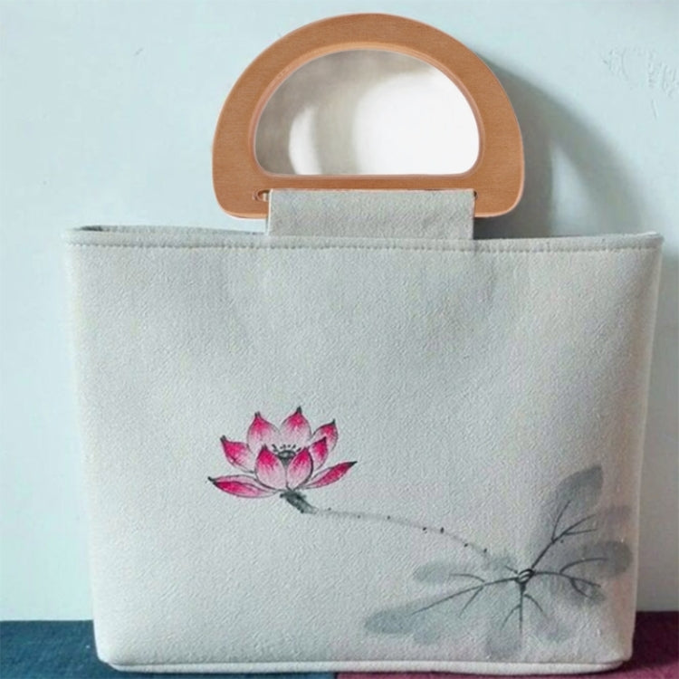 5 PCS D-shaped Solid Wood Bag Handle